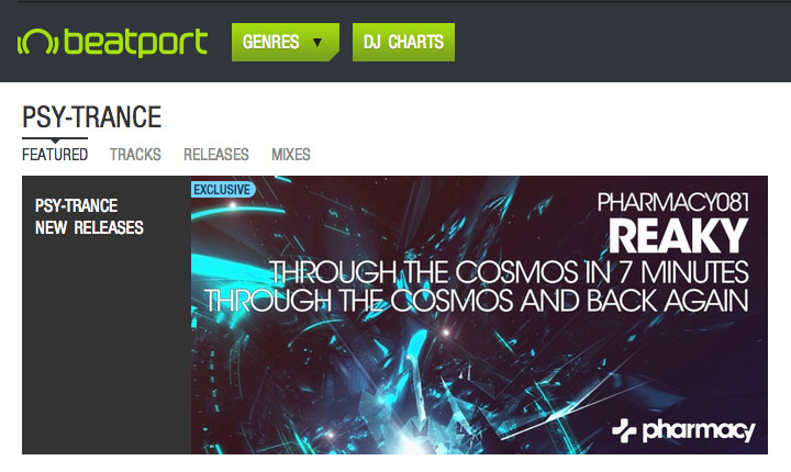 Reaky’s Through The Cosmos is Banner Release on Beatport