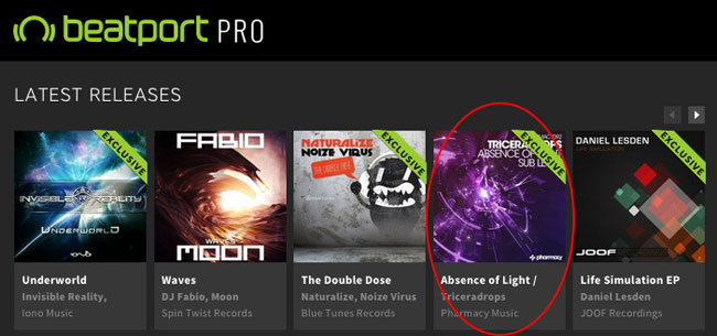 Triceradrops – Absence of Light / Sub Level hits Top 25 on Beatport