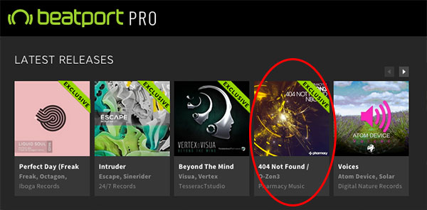 O-Zon3 – 404 Not Found / nBoom is Featured Release on Beatport