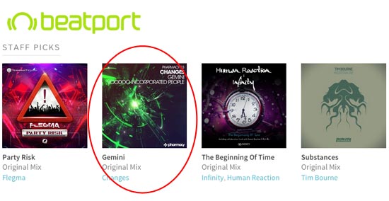 Changes – Gemini / Voodoo Incorporated People hits #11 on Beatport chart