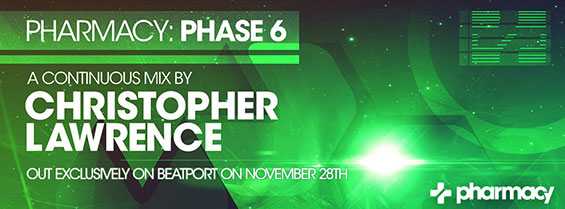 Pharmacy: Phase 6 mixed by Christopher Lawrence hits #2 on Beatport