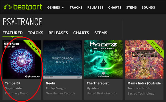 Superoxide – Tempa EP is a Featured Release on Beatport