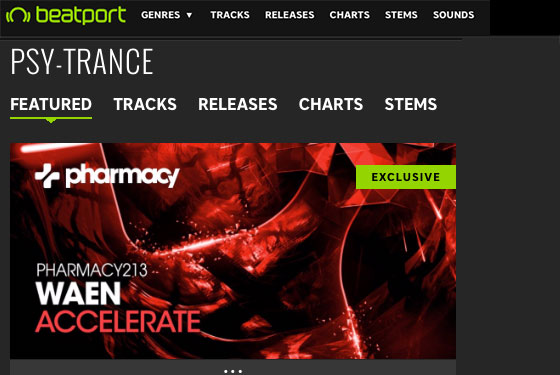 Waen – Accelerate is Featured Banner Release on Beatport & Best New Psy-Trance Chart