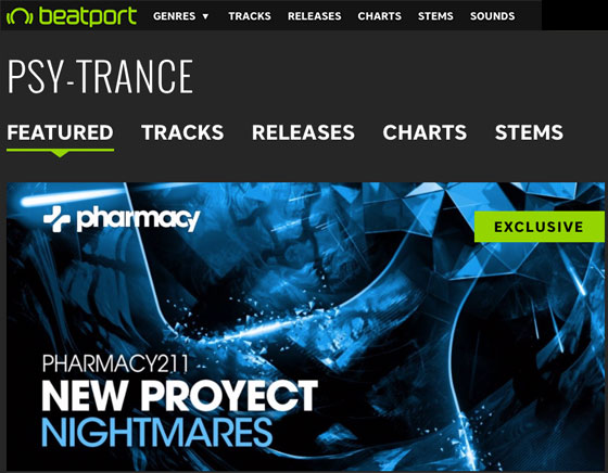 New Proyect – Nightmares is a Featured Banner Release on Beatport